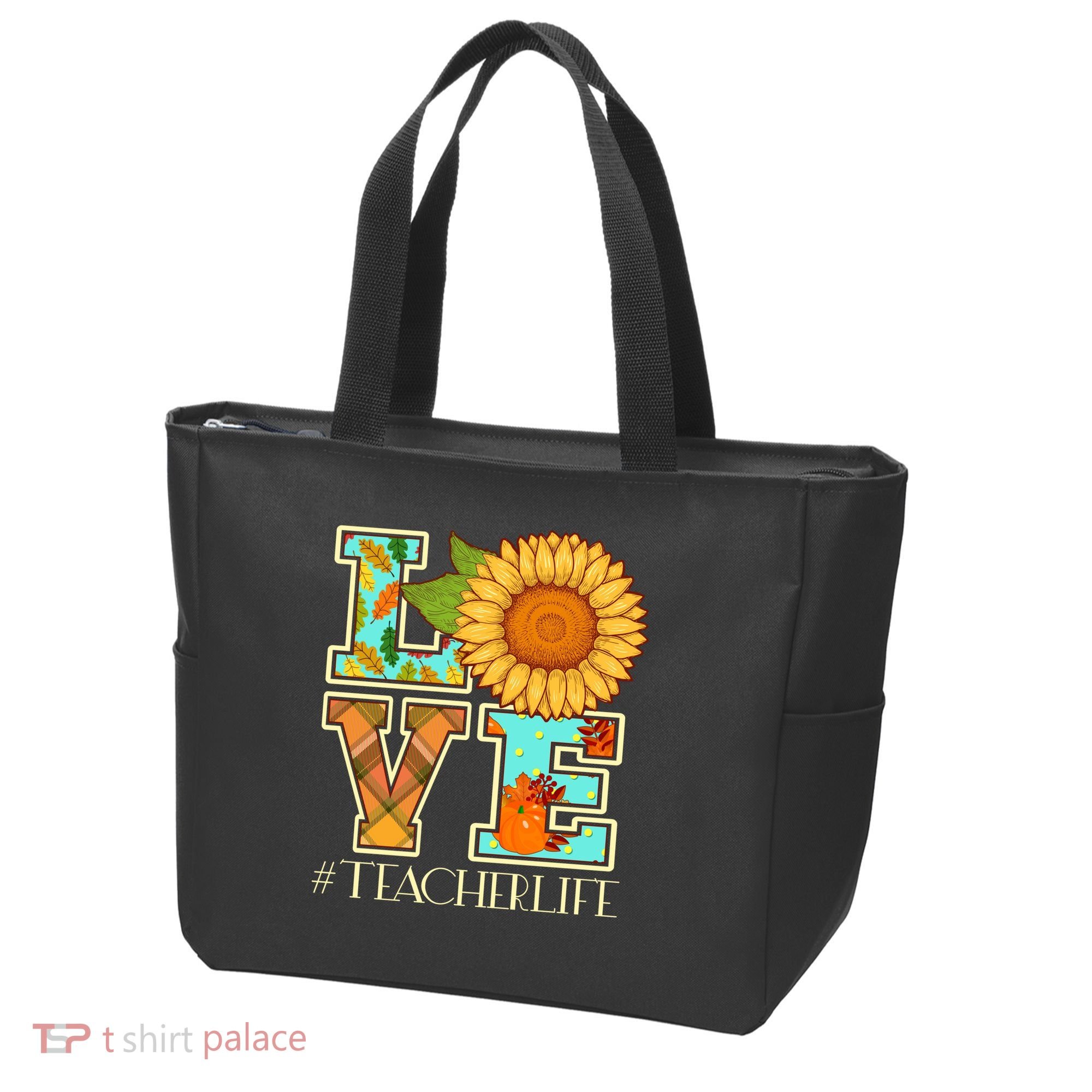 Love Autumn Fall #Teacher Life Tote Bag