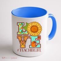 Love Autumn Fall #Teacher Life Coffee Mug thumb 1