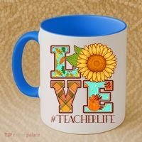 Love Autumn Fall #Teacher Life Coffee Mug thumb 2