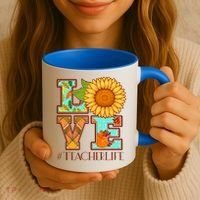 Love Autumn Fall #Teacher Life Coffee Mug thumb 3