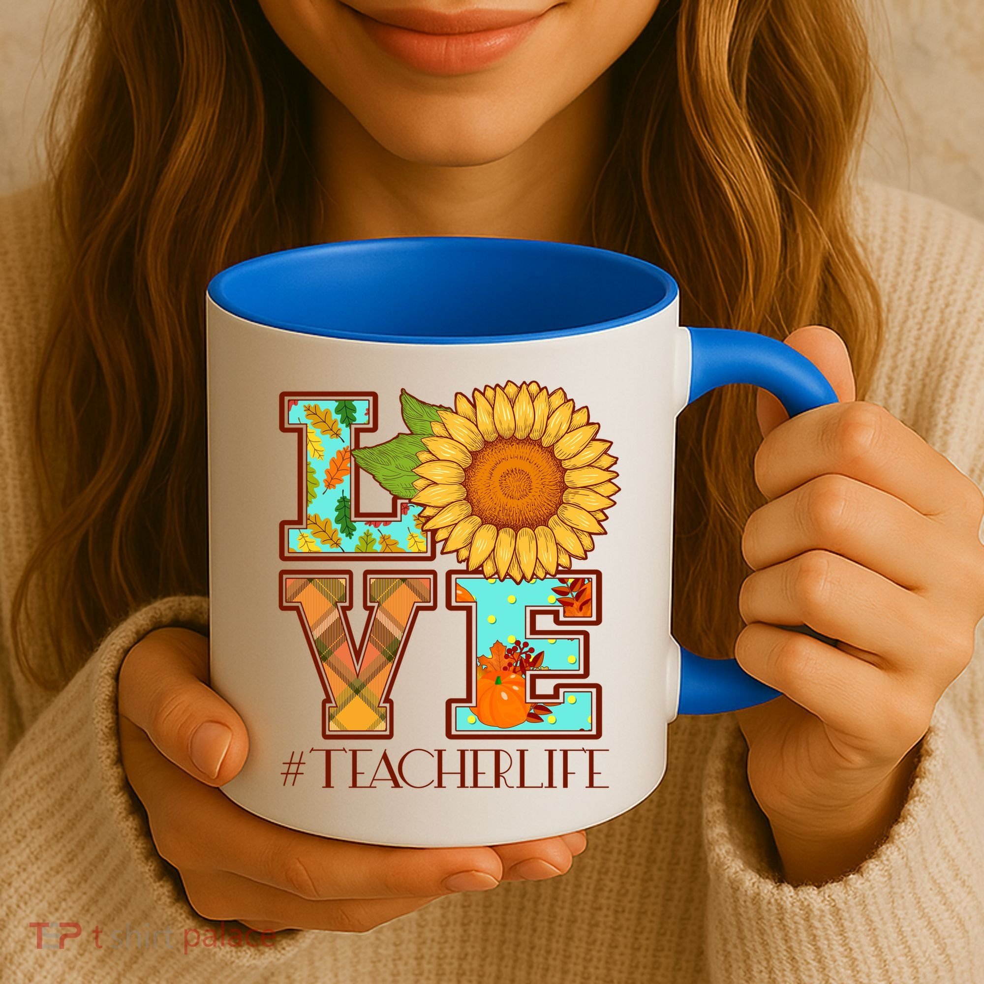 Love Autumn Fall #Teacher Life Coffee Mug