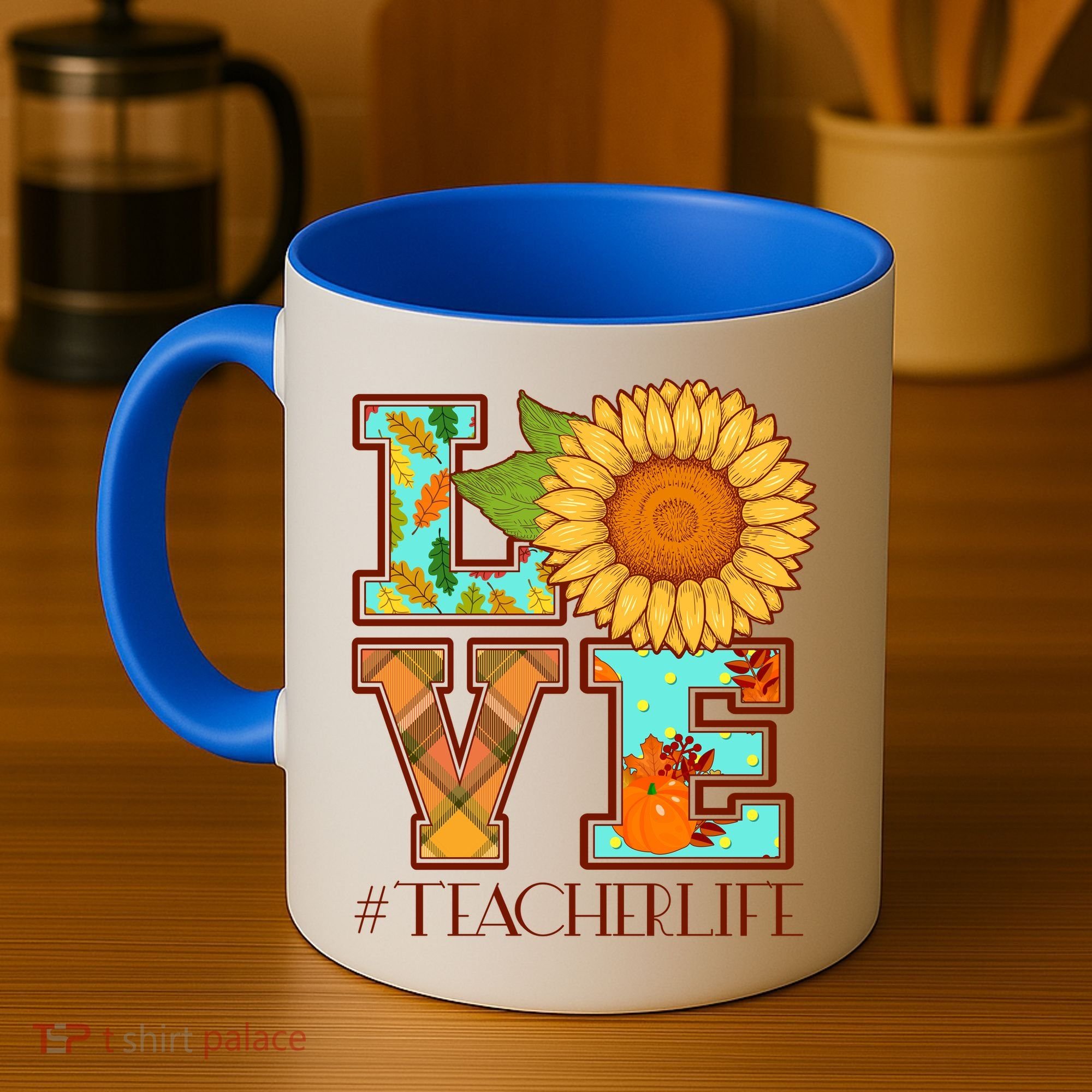 Love Autumn Fall #Teacher Life Coffee Mug