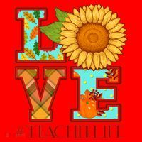 Love Autumn Fall #Teacher Life Santa Hat thumb 1