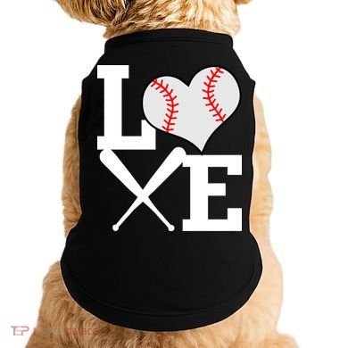 Love Baseball Heart Graphic Doggie Tank