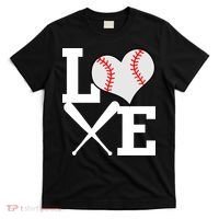 Love Baseball Heart Graphic T-Shirt thumb 0
