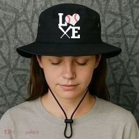 Love Baseball Heart Graphic Bucket Hat thumb 3