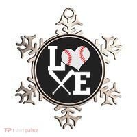 Love Baseball Heart Graphic Ornament thumb 0