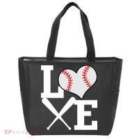 Love Baseball Heart Graphic Tote Bag thumb 0