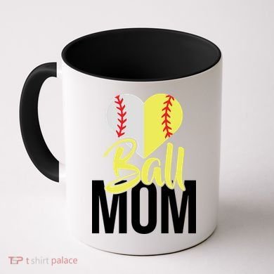 Love Baseball Mom  Coffee Mug