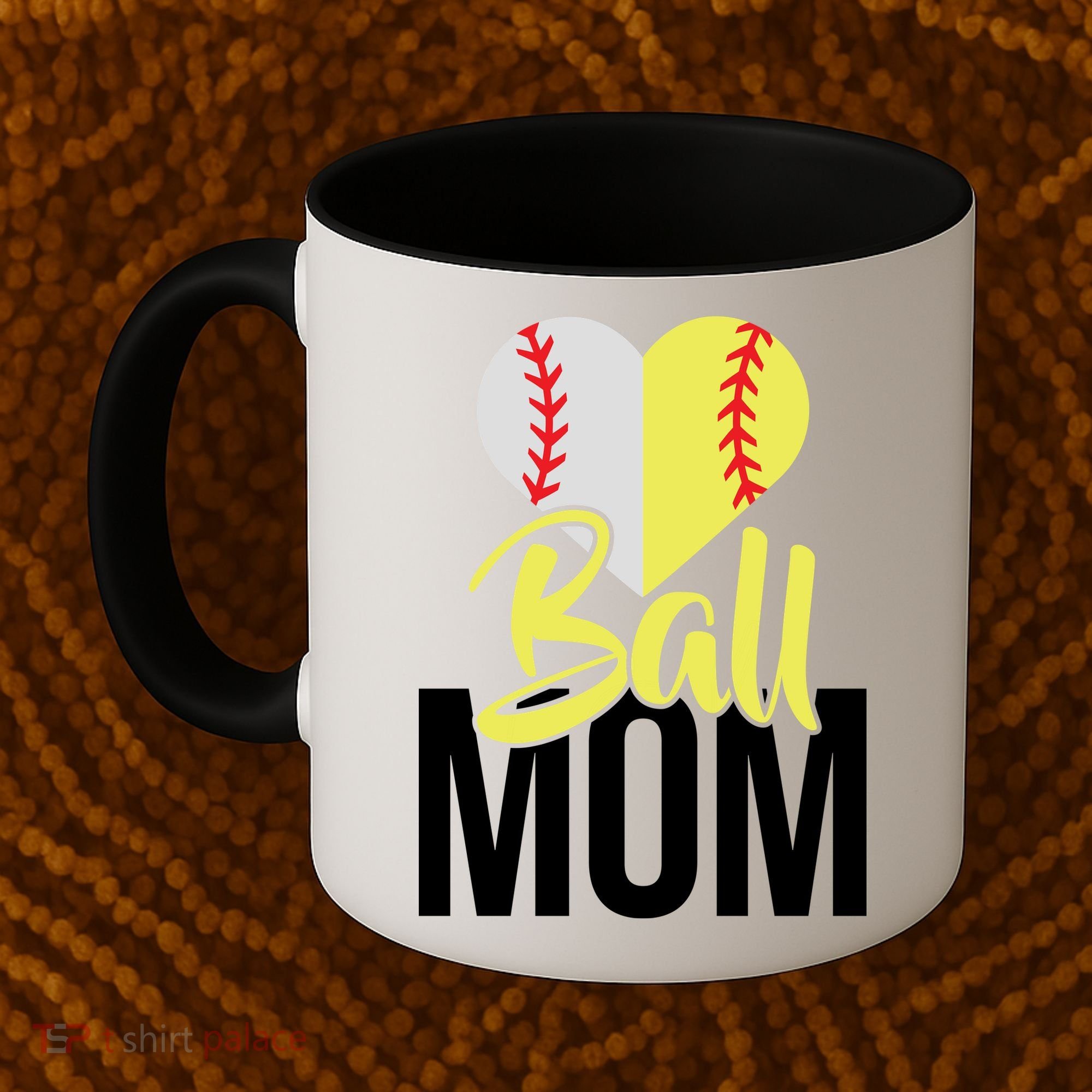 Love Baseball Mom  Coffee Mug