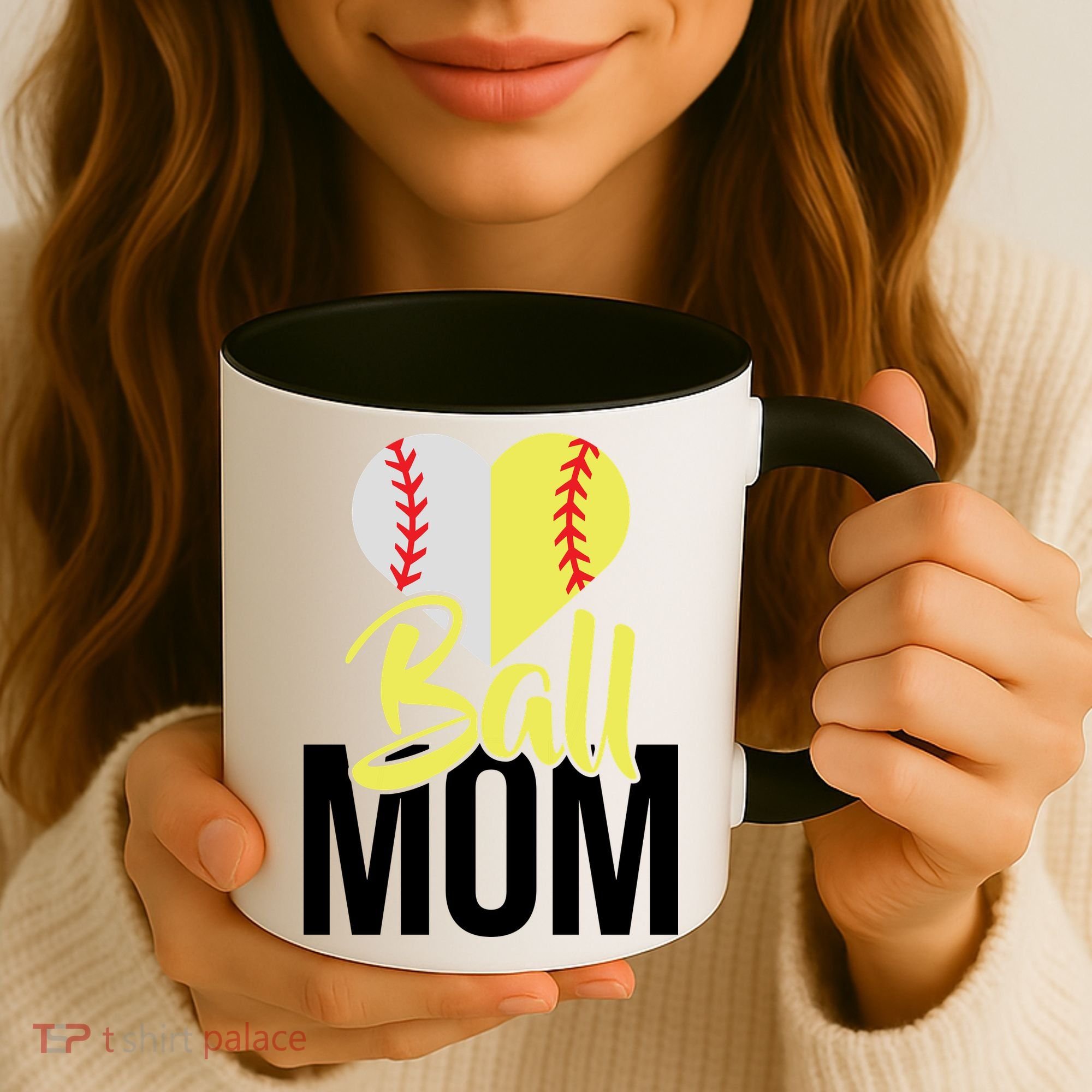 Love Baseball Mom  Coffee Mug