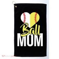 Love Baseball Mom  Golf Towel thumb 0