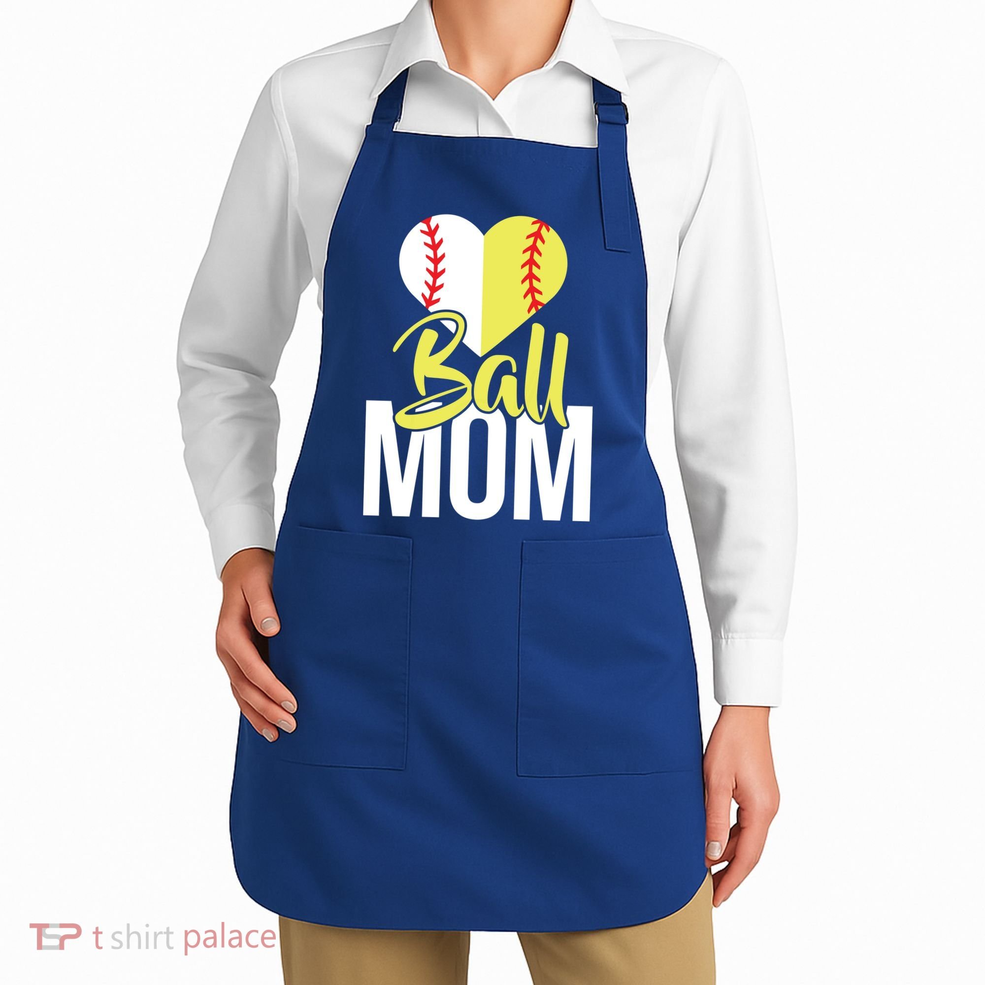 Love Baseball Mom  Apron