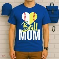 Love Baseball Mom  T-Shirt thumb 6