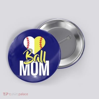 Love Baseball Mom  Button