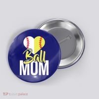 Love Baseball Mom  Button thumb 0
