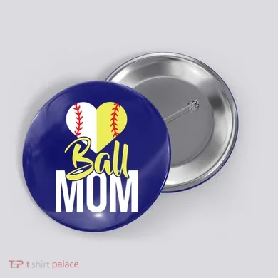 Love Baseball Mom  Button