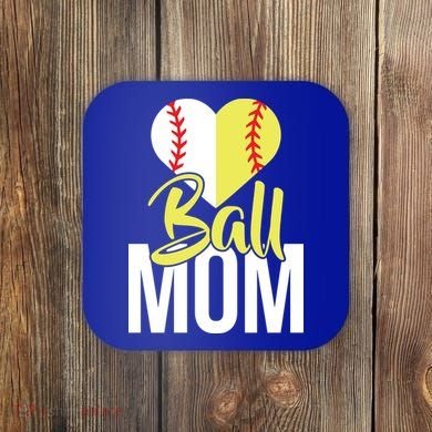 Love Baseball Mom  Coaster