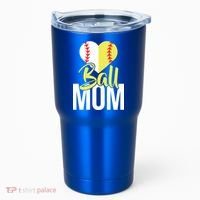 Love Baseball Mom  Tumbler thumb 0