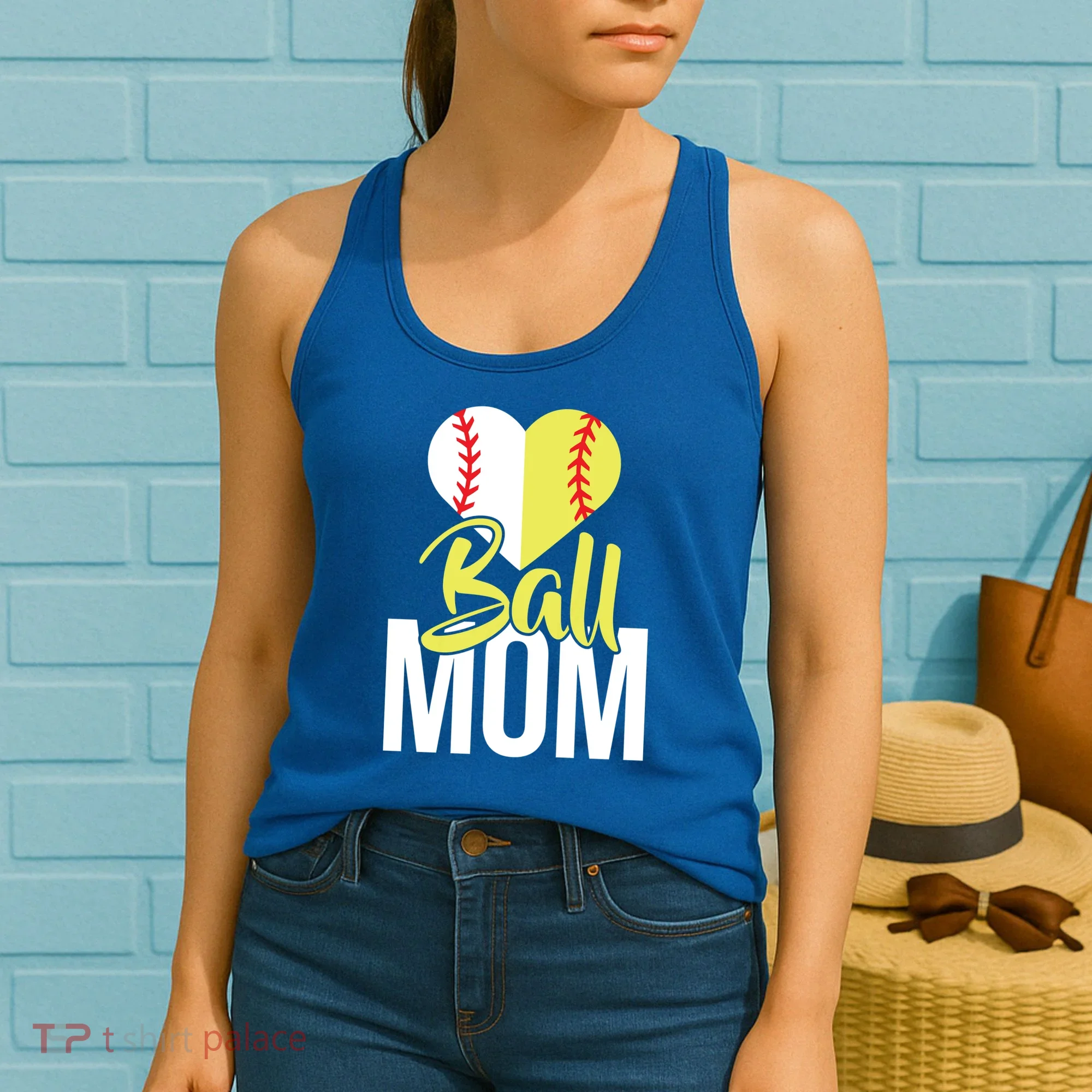 Love Baseball Mom  Women's Tank Top