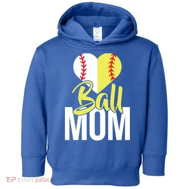 Love Baseball Mom  Toddler Hoodie