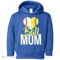 Love Baseball Mom  Toddler Hoodie thumb 0