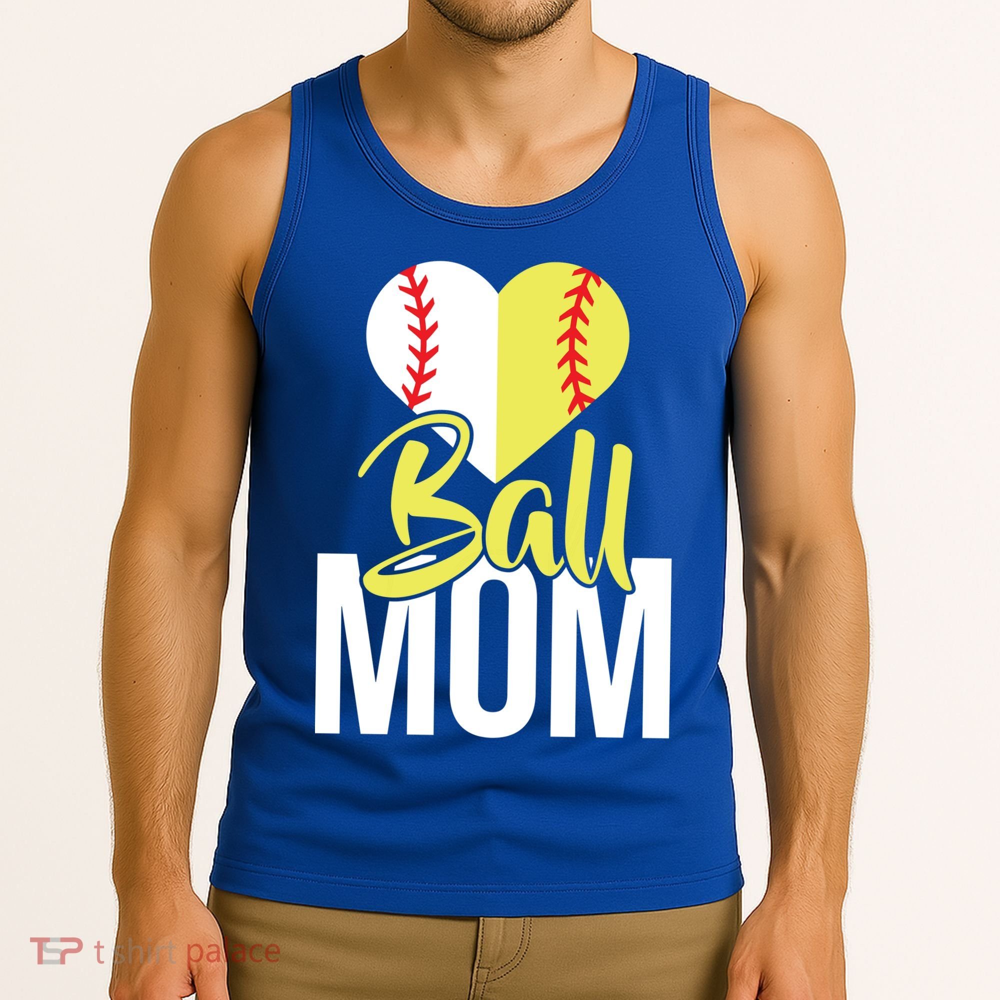 Love Baseball Mom  Tank Top