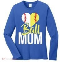 Love Baseball Mom  Women's Long Sleeve Shirt thumb 0