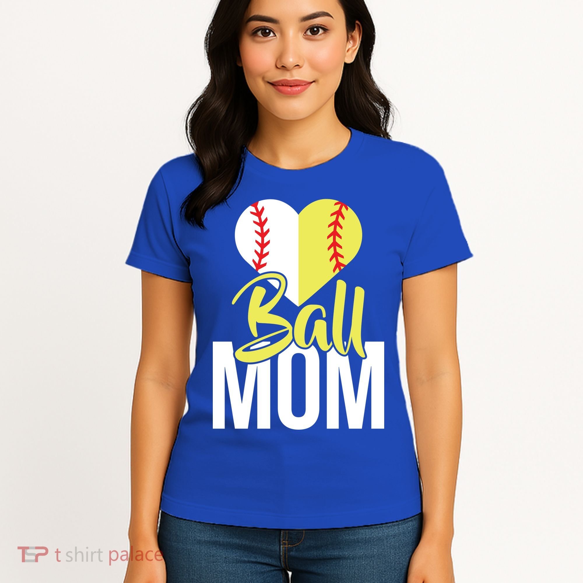 Love Baseball Mom  Women's T-Shirt