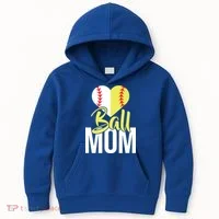 Love Baseball Mom  Kids Hoodie thumb 0