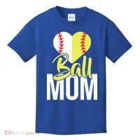 Love Baseball Mom  Kids T-Shirt thumb 0