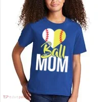 Love Baseball Mom  Kids T-Shirt thumb 2