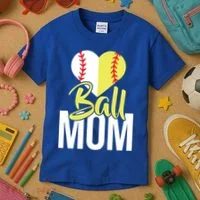 Love Baseball Mom  Kids T-Shirt thumb 3