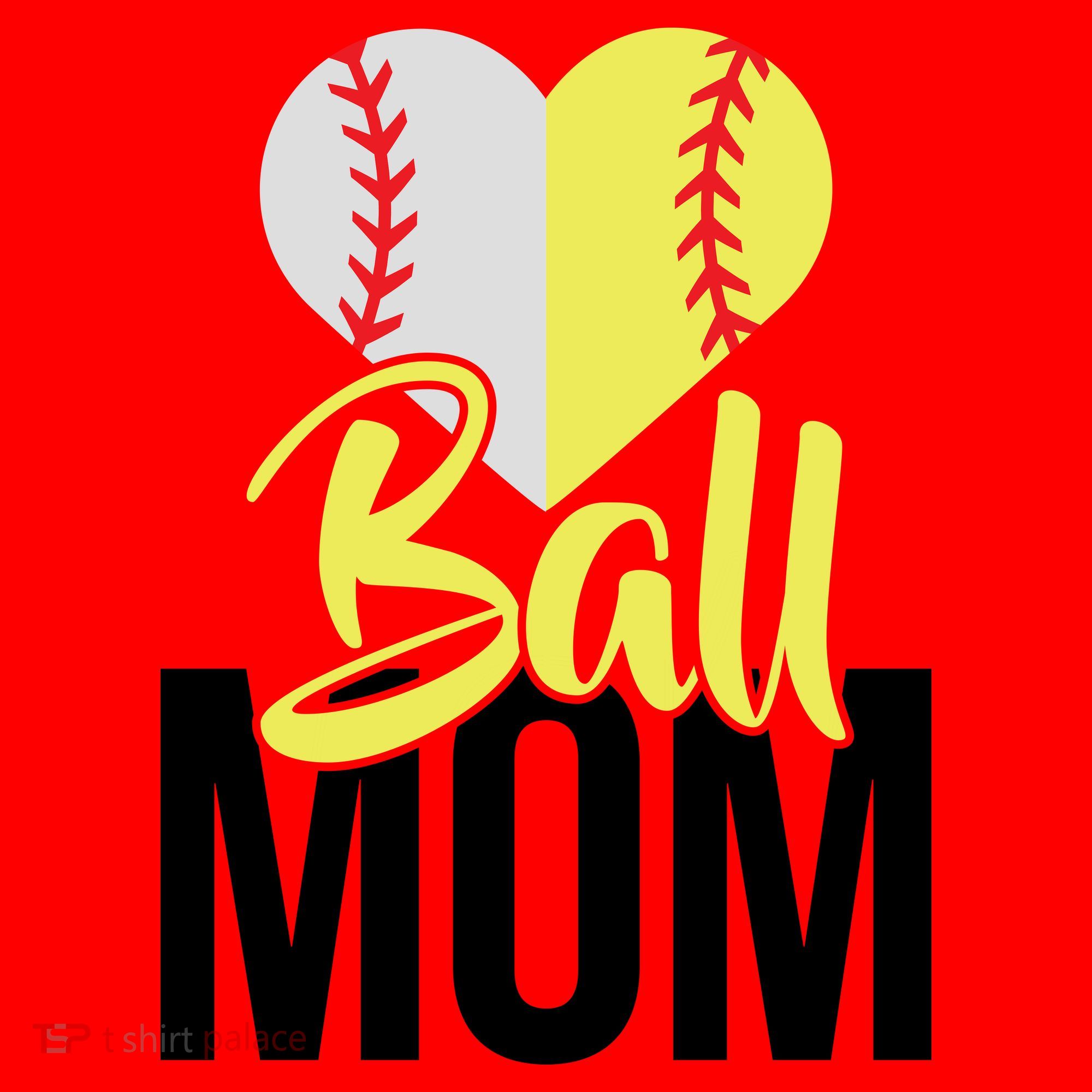 Love Baseball Mom  Santa Hat