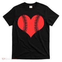 Love Baseball Red Heart T-Shirt thumb 0