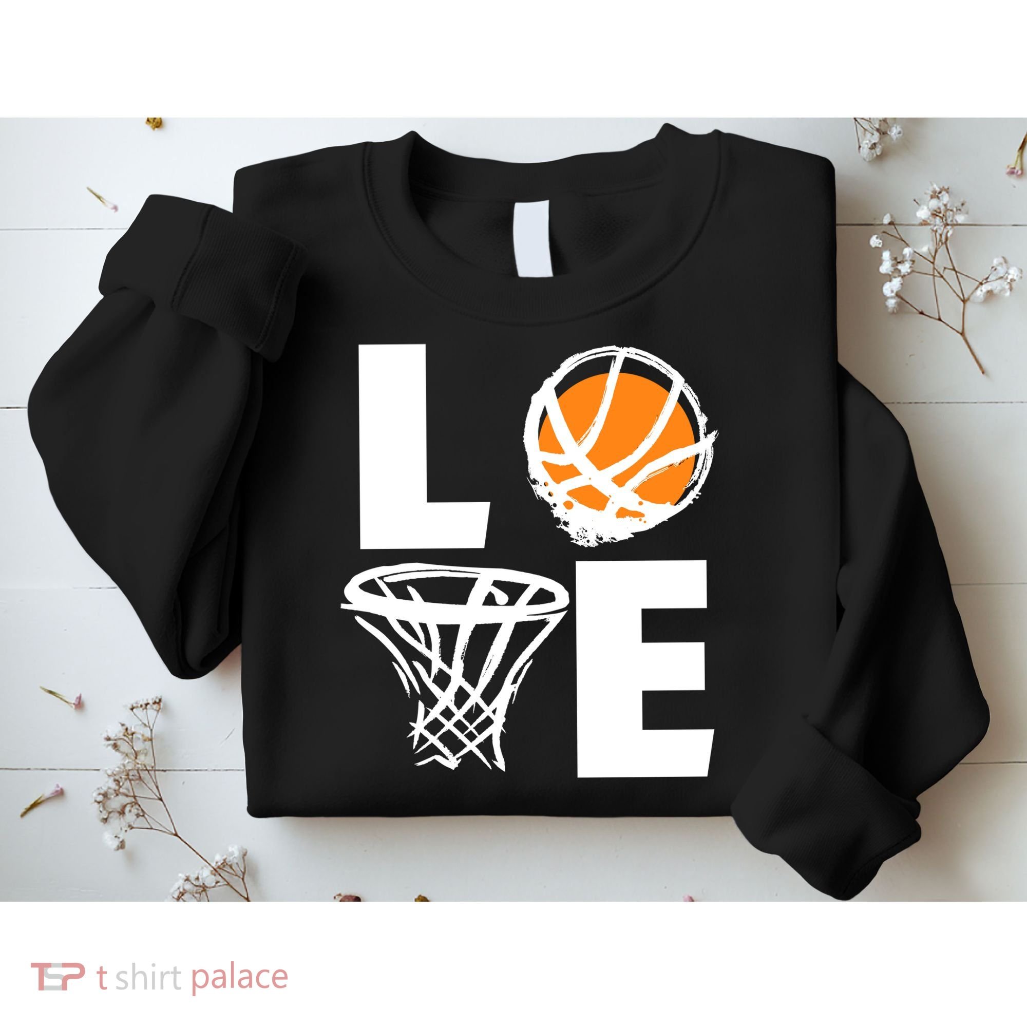 Love Basketball Hoop Sweatshirt