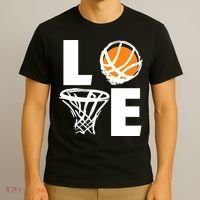 Love Basketball Hoop T-Shirt thumb 3