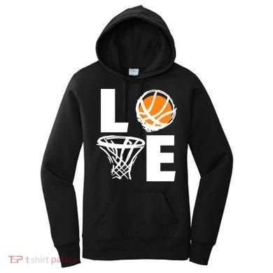 Love Basketball Hoop Women's Hoodie