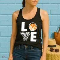 Love Basketball Hoop Women's Tank Top thumb 2