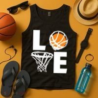 Love Basketball Hoop Tank Top thumb 4