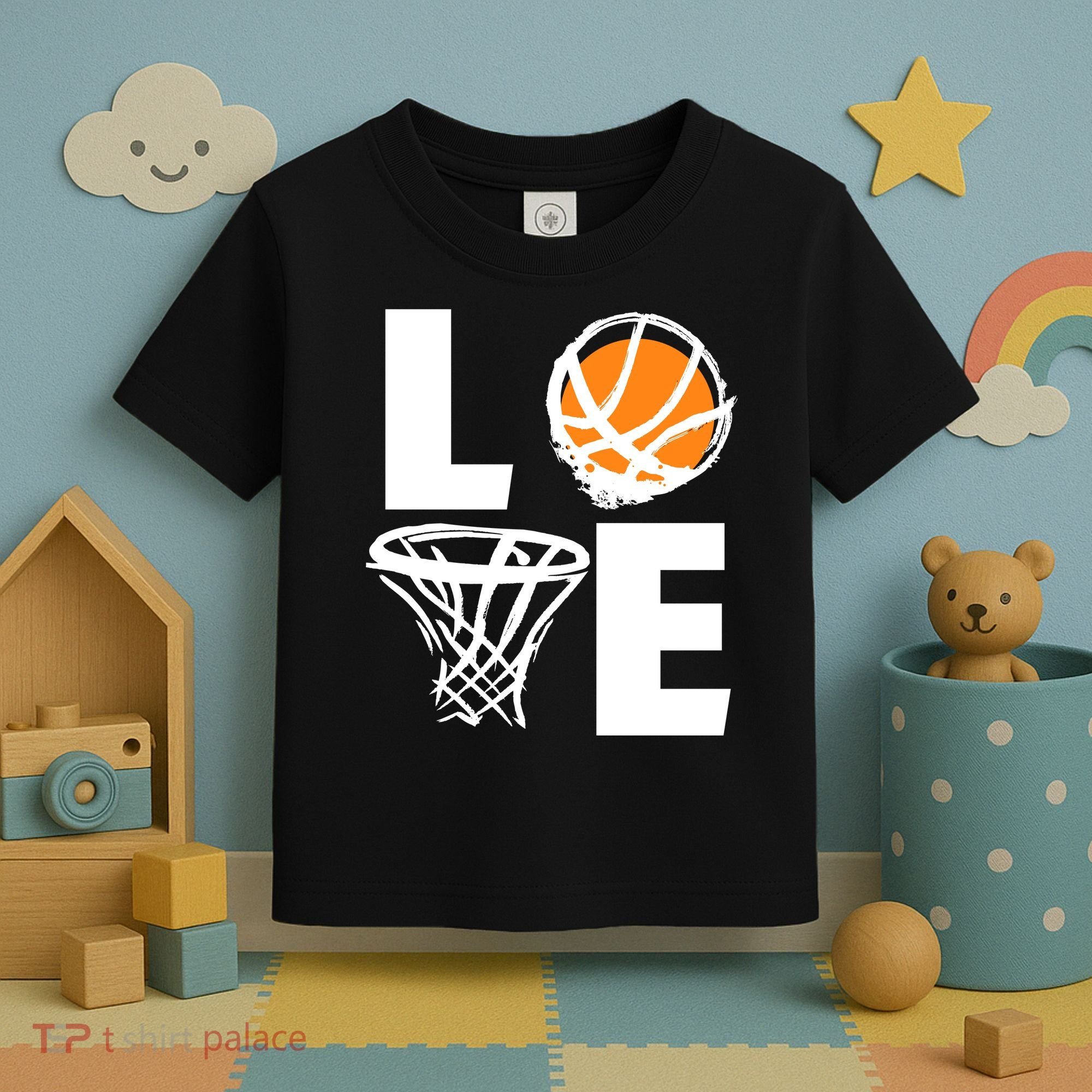 Love Basketball Hoop Toddler T-Shirt