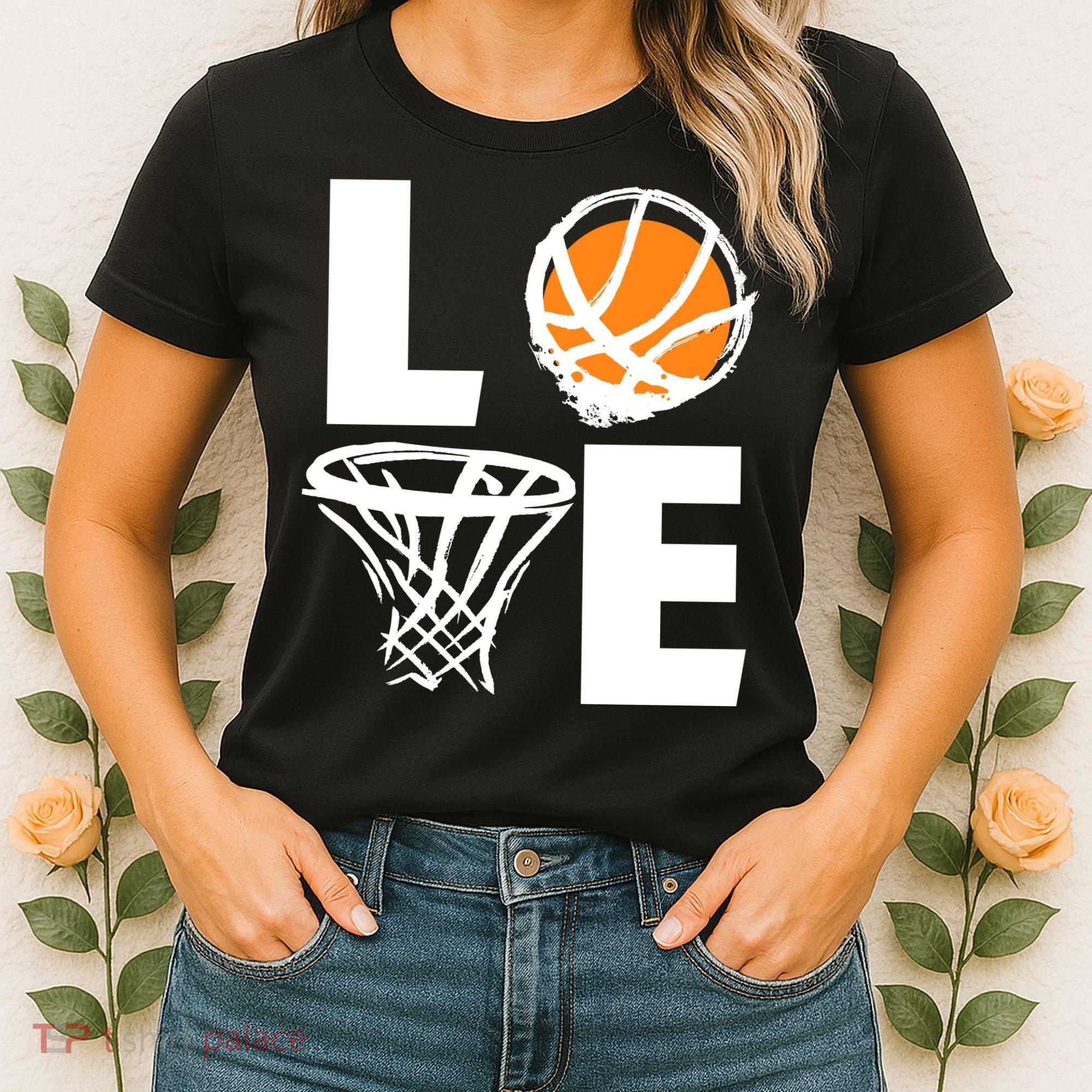 Love Basketball Hoop Women's T-Shirt
