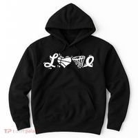 Love Basketball Symbols  Hoodie thumb 0