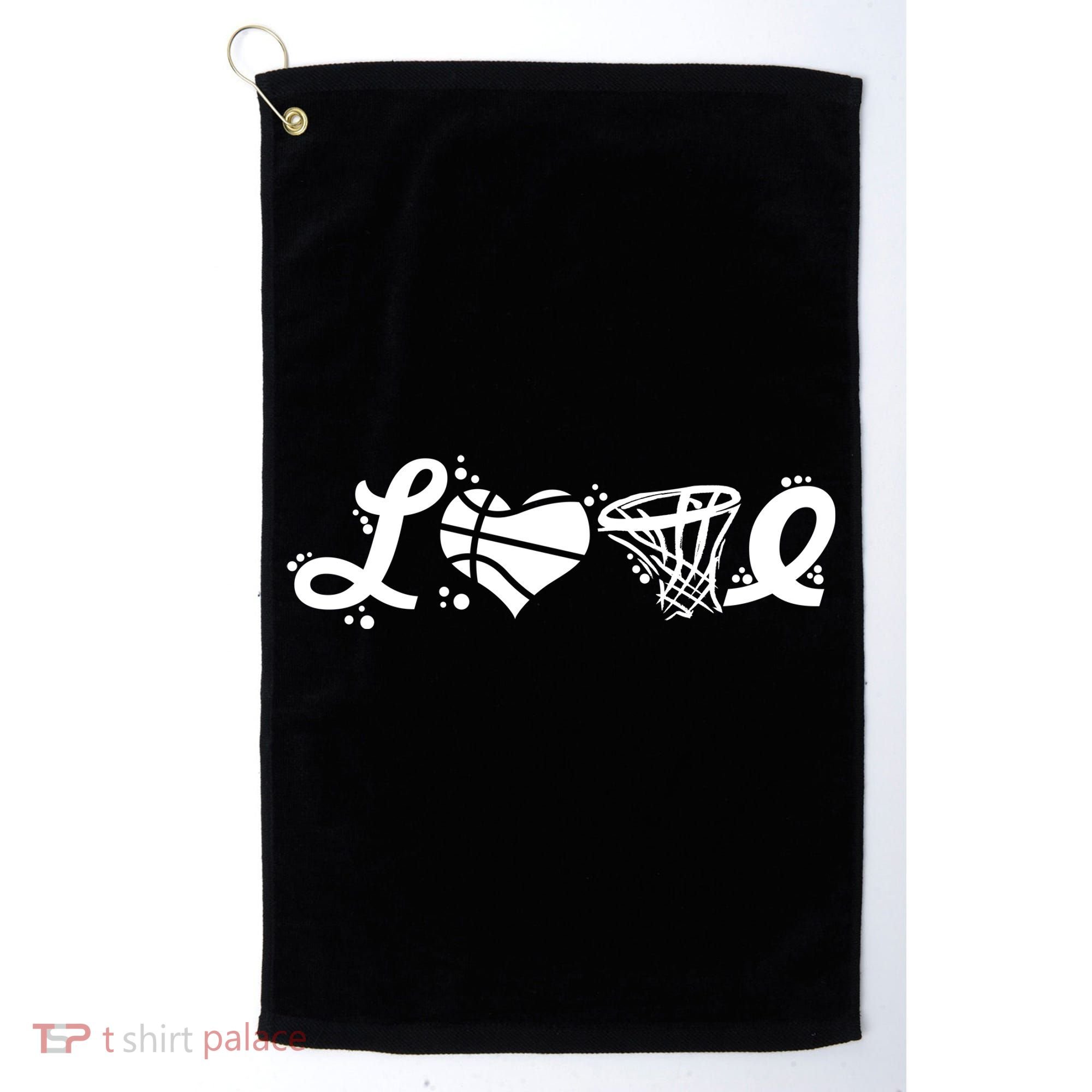 Love Basketball Symbols  Golf Towel