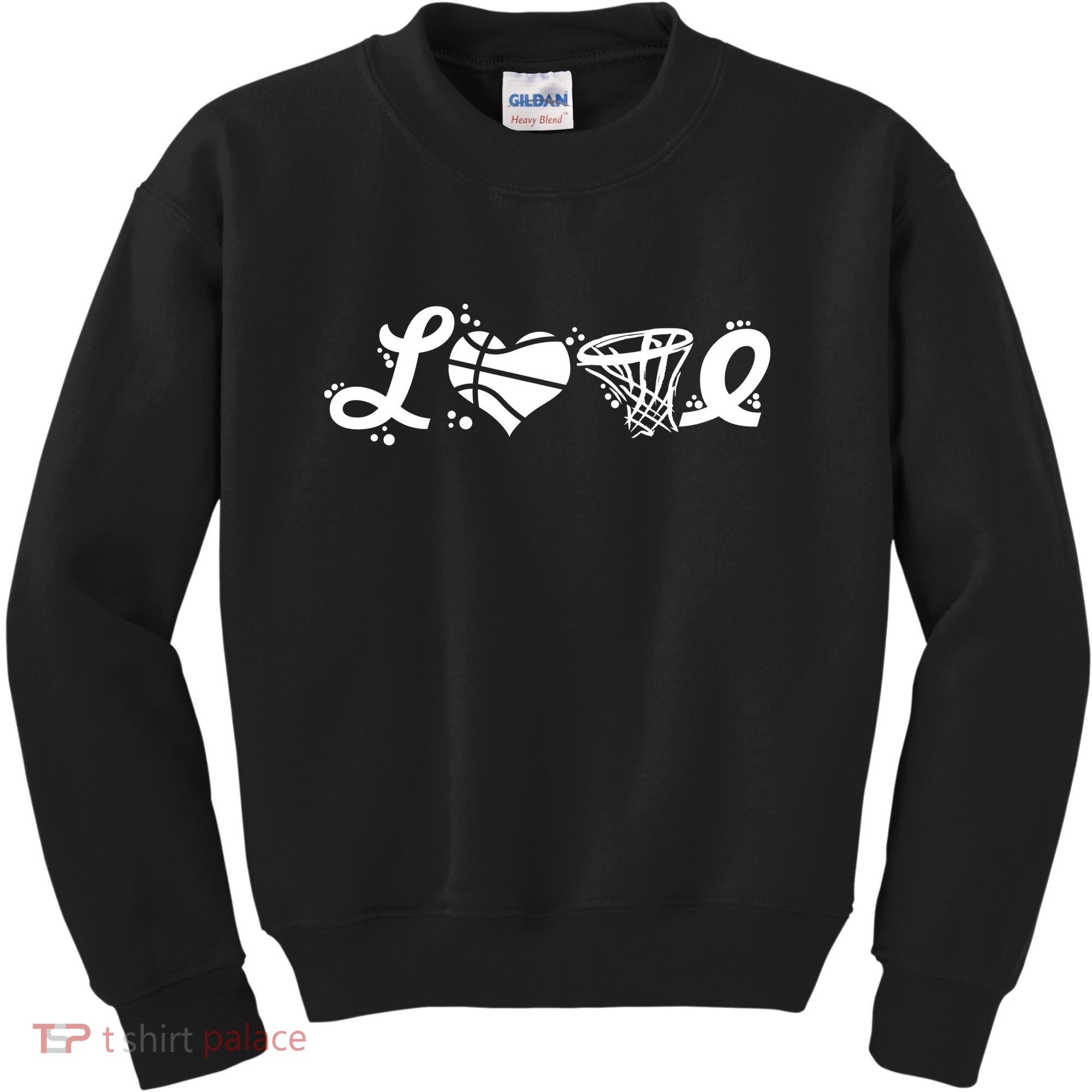 Love Basketball Symbols  Kids Sweatshirt