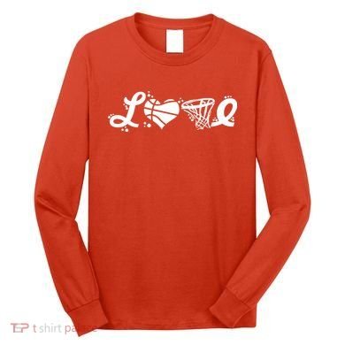 Love Basketball Symbols  Long Sleeve Shirt
