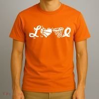 Love Basketball Symbols  T-Shirt thumb 3