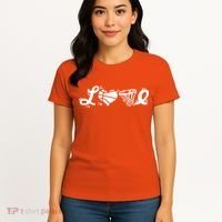 Love Basketball Symbols  Women's T-Shirt thumb 4