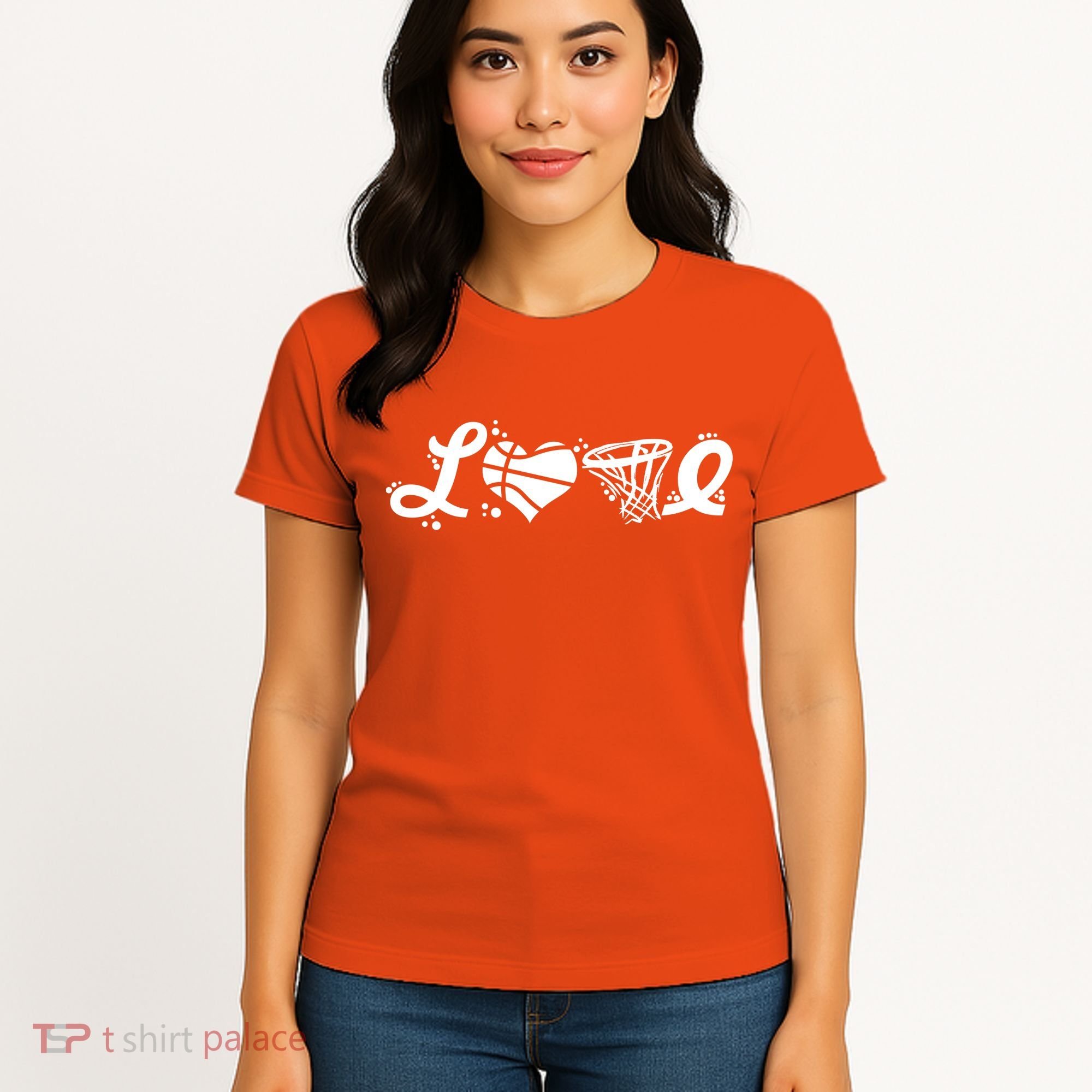 Love Basketball Symbols  Women's T-Shirt
