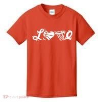 Love Basketball Symbols  Kids T-Shirt thumb 0